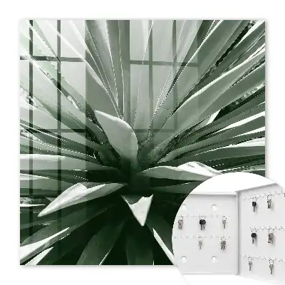 Wall mounted key cabinet Agave composition of nature