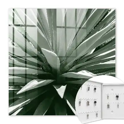 Wall mounted key cabinet Agave composition of nature