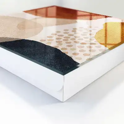 Key cabinet Abstract spots of warm shades