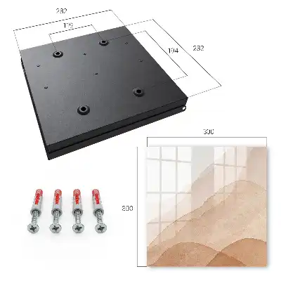 Key box for home Beige landscapes in watercolor style