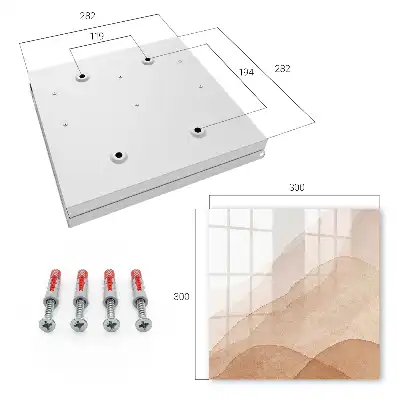 Key box for home Beige landscapes in watercolor style