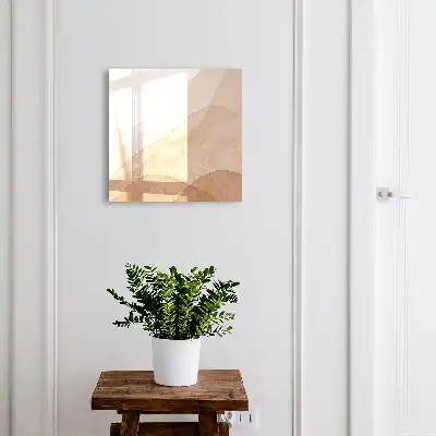 Key box for home Beige landscapes in watercolor style