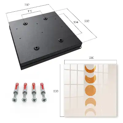 Decorative key box Moon phases in the bright background