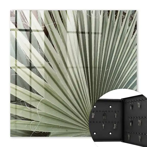 Key cabinet Palm leaves add elegance