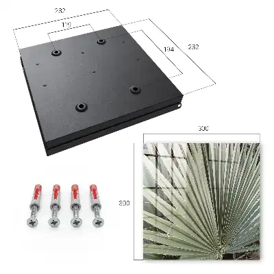 Key cabinet Palm leaves add elegance