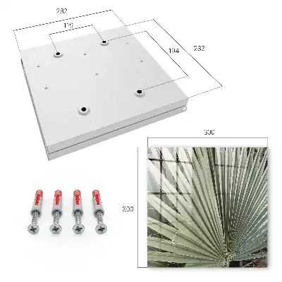 Key cabinet Palm leaves add elegance