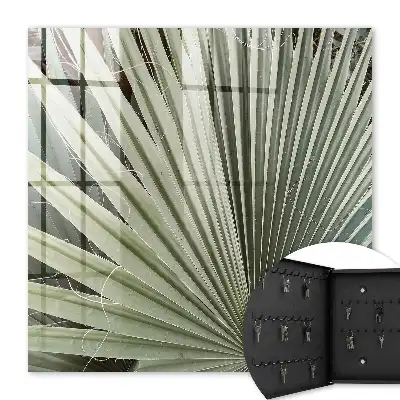 Key cabinet Palm leaves add elegance
