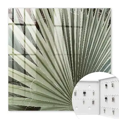 Key cabinet Palm leaves add elegance