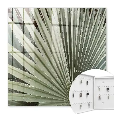Key cabinet Palm leaves add elegance