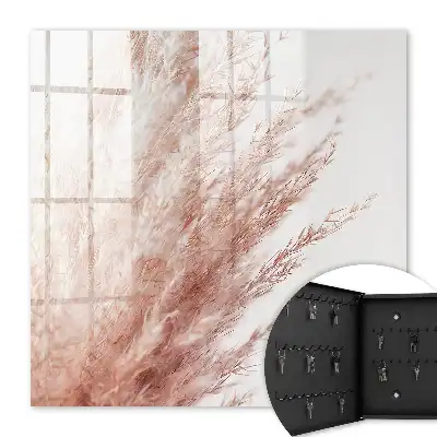 Decorative key box Pastel grass in boho style gives