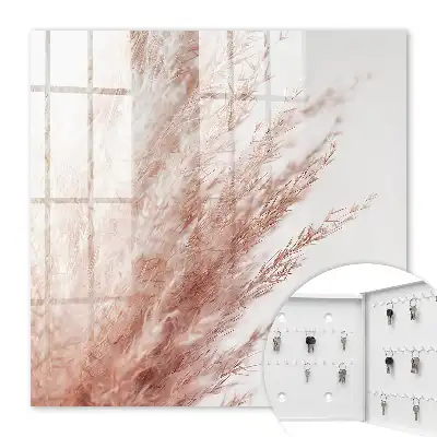Decorative key box Pastel grass in boho style gives