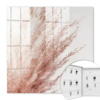 Decorative key box Pastel grass in boho style gives