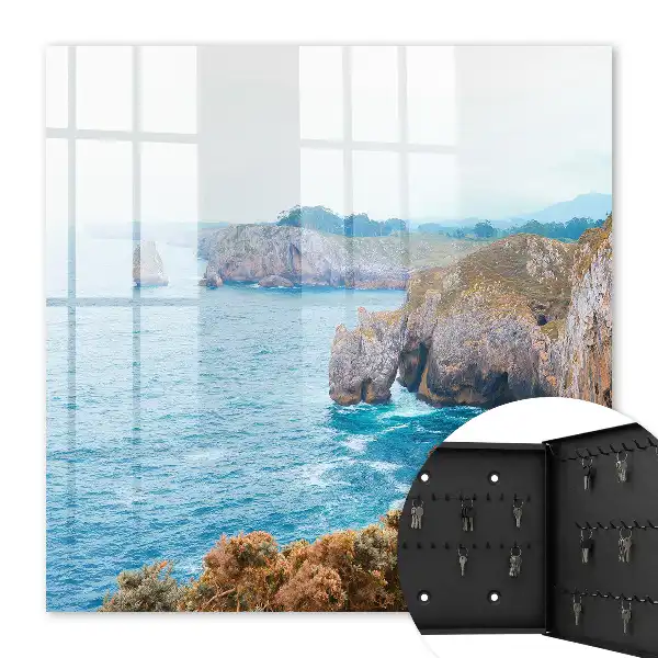 Key box for home Seascape with a blue sea