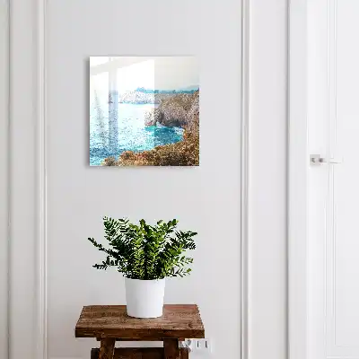 Key box for home Seascape with a blue sea