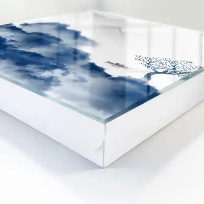 Key cabinet Mysterious mountains blue clouds
