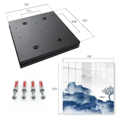 Key cabinet Mysterious mountains blue clouds
