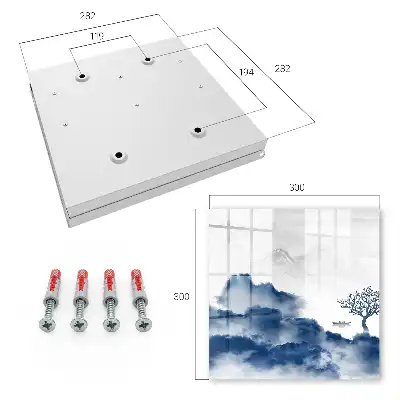 Key cabinet Mysterious mountains blue clouds