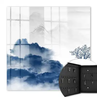 Key cabinet Mysterious mountains blue clouds