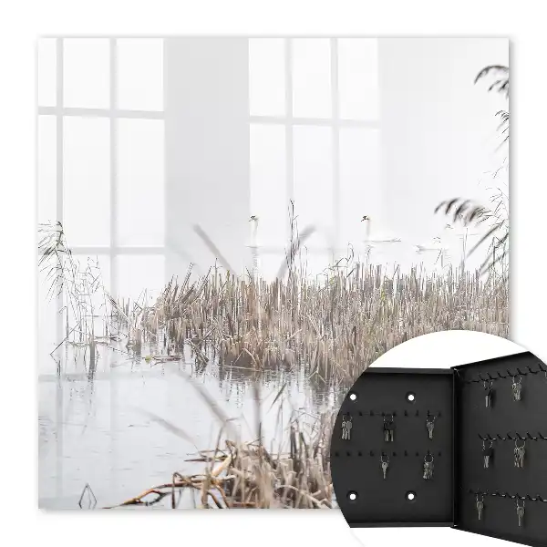 Key box for home Misty calm over the water