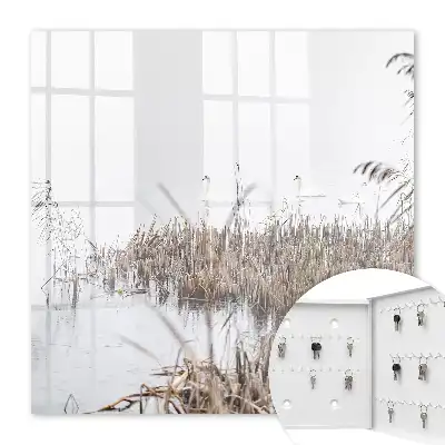 Key box for home Misty calm over the water