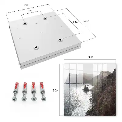 Wall mounted key cabinet Ocean Cliffs of the Sun of Tranquility