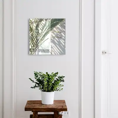 Wall mounted key box Palm trees and shadows in the light background
