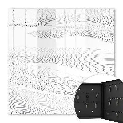 Decorative key box Waves of lines, undulating shapes