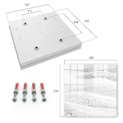 Decorative key box Waves of lines, undulating shapes