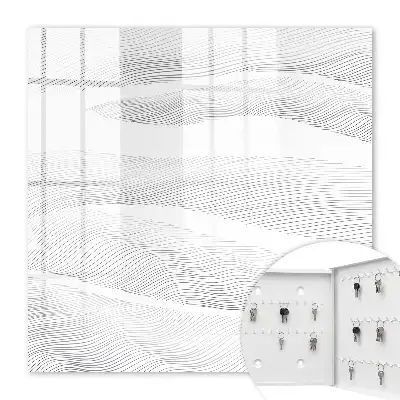 Decorative key box Waves of lines, undulating shapes