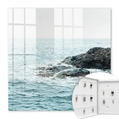 Key cabinet Sea waves with waves with rocks