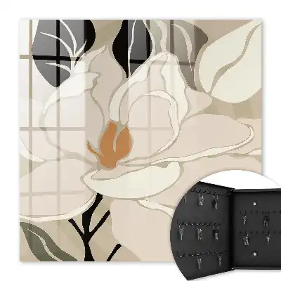 Key cabinet Plant elegance in brown leaves