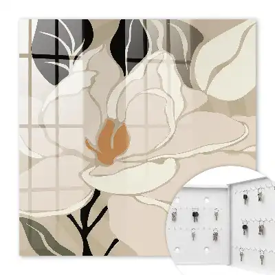 Key cabinet Plant elegance in brown leaves