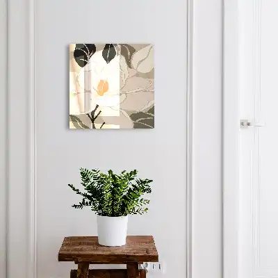 Key cabinet Plant elegance in brown leaves