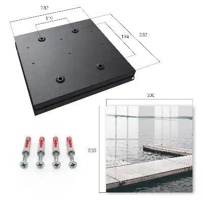 Decorative key box Wooden pier of calm water