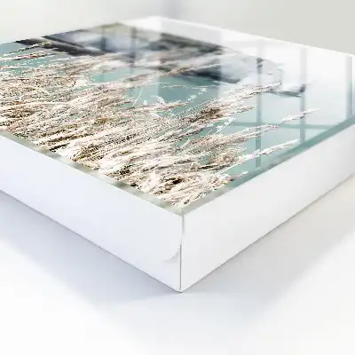 Wall mounted key cabinet Cliffs and delicate grasses