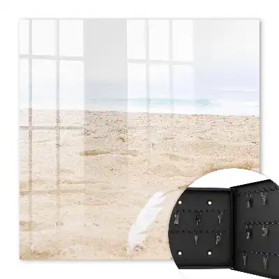 Decorative key box Beach relaxation by the calm sea