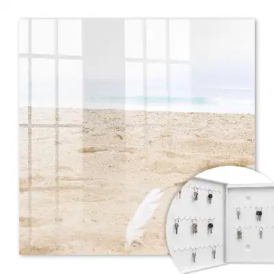 Decorative key box Beach relaxation by the calm sea