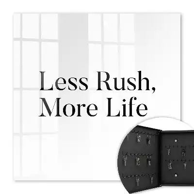 Less Rush More Life Motivating Key Box for Home