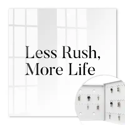 Less Rush More Life Motivating Key Box for Home