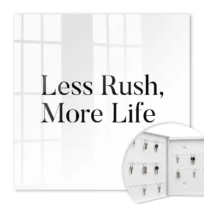 Less Rush More Life Motivating Key Box for Home
