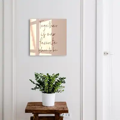 Decorative Key Box with The Inscription Together Is Our Favorite Place
