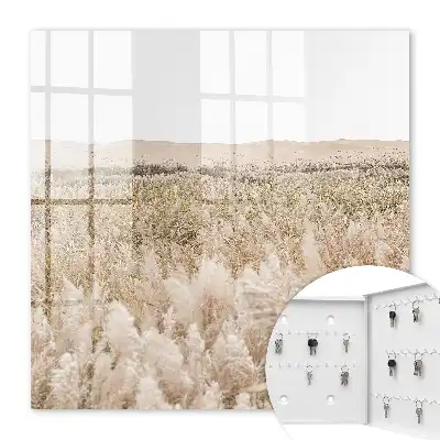 Wall mounted key cabinet Desert harmony of minimalist dunes