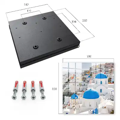 Key cabinet Greek views with blue domes