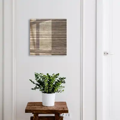 Wall mounted key box Wooden boards in harmonious lines