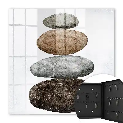 Key box for home A set of stones in subtle colors