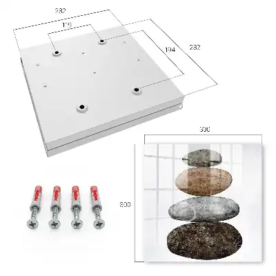 Key box for home A set of stones in subtle colors