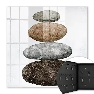 Key box for home A set of stones in subtle colors