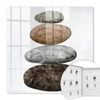 Key box for home A set of stones in subtle colors
