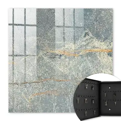Key cabinet Marble texture with brown lines