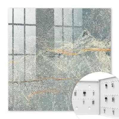 Key cabinet Marble texture with brown lines